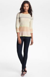autumn cashmere Stripe High/Low Sweater