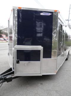 New 8 x 24 Enclosed Concession Trailer with Grease Hood