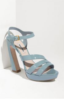 Miu Miu Flared Heel Sandal