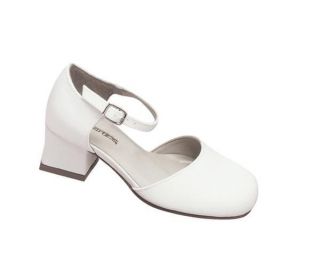  Miss Coloriffics Flower Girl White Satin Shoe