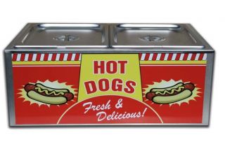  Commercial Hot Dog Steamer Bun Warmer