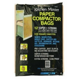  STRONG* PAPER w/Liner TRASH COMPACTOR BAGS  Whirlpool JennAire