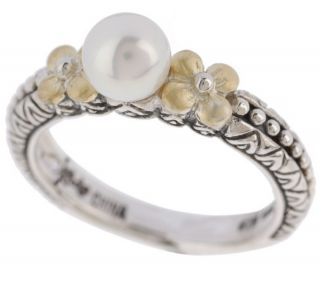 Barbara Bixby Cultured FreshwaterPearl Ring Sterling/18K —