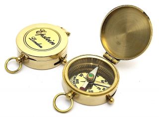 Brass Direction Compass Pocket Compass Epstein London