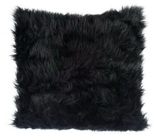 Dennis Basso Faux Fur Mongolian 24x24 Accent Pillow —