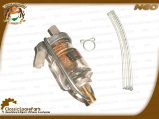 Classic Glass Bowl Fuel Filter Royal Enfield Vintage