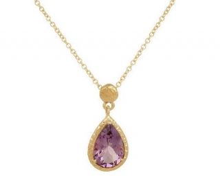 Adi Paz Gemstone Teardrop Necklace w/16 Chain,14K —