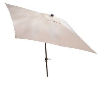 Southern Patio Square Market Umbrella w/Solar Lights —
