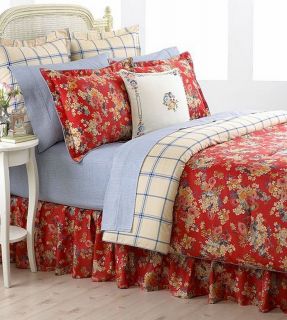 Ralph Lauren Madeline Queen Comforter Red Floral New