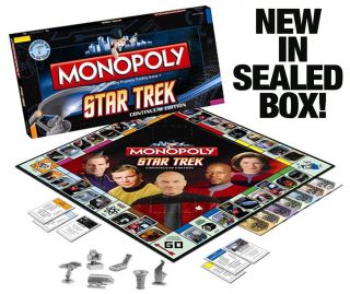 New Star Trek Monopoly Continuum Edition 6 Pewter Tokens SEALED New