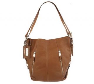 Tignanello Pebble Leather Convertible Hobo Bag —