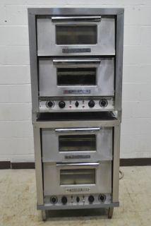  DOUBLE STACKED P 44S ELECTRIC PIZZA & PRETZEL OVENS 4 BAKING STONES