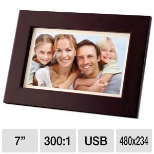 Coby DP700WD Digital Photo Frame 7 480 x 234 716829927007