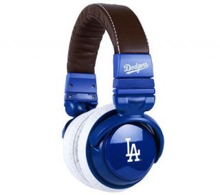 Los Angeles Dodgers Over The Ear Headphones with In Line Mic