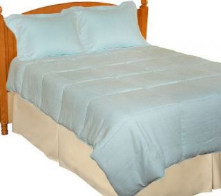 Micro Suede Queen Size Easy Care Comforter Set —
