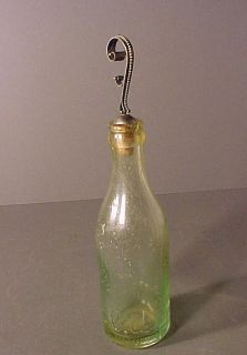 Antique Straight Sided Clear Glass Bottle Coca Cola