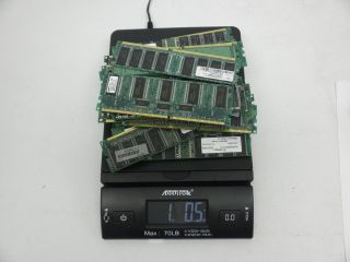 1lb of High Grade Scrap Computer RAM Memory Stick Gold Fingers for