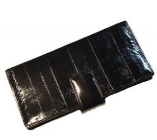 Lee Sands Ladies Eelskin Snap Front Wallet —
