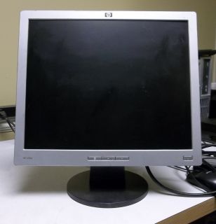 HP L1906 19 Flat Screen LCD Desktop Computer Monitor VGA Black Silver