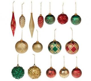 16 piece Shatterproof Ornament Collection —