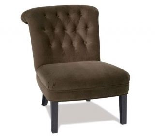 Avenue Six Cortez Tufted Chair   Plush Chocolate —