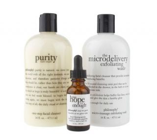 philosophy skin renewal three piece collection —