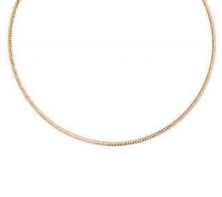 EternaGold 18 Woven Omega Style Necklace 14K Gold, 2.6g —