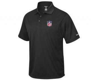 NFL Shield Short Sleeve Speedwick Polo   Black —