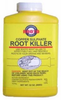 Rooto 1185 Rooto Rooto Copper Sulphate Root Killer 2 Lb