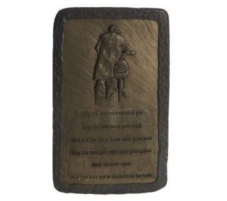 OGowna Man on Bicycle Irish Blessing Plaque —