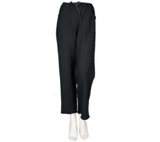 Sport Savvy Stretch Fleece Drawstring Pants with Pockets —