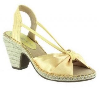 Bella Vita Silk Wishbone Espadrilles —