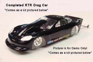 WRP Complete 63 Vette Pro Drag Car Complete Kit 1 24 Slot Car