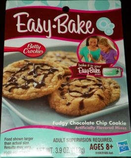 Easy Bake Oven Fudgy Chocolate Chip Cookie Mixes New SEALED