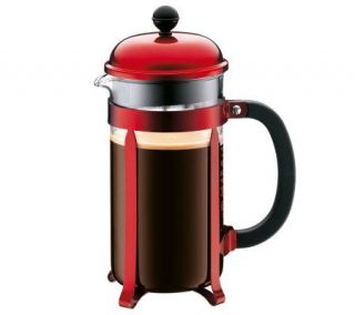 Bodum Chambord French Press 34 oz Coffeemaker  Red —
