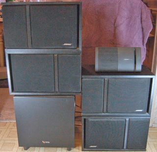  III speakers (4) Complete Home Theater system Infinity subwoofer