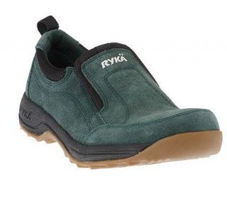 Ryka Suede Slip on Shoes with Side Goring —