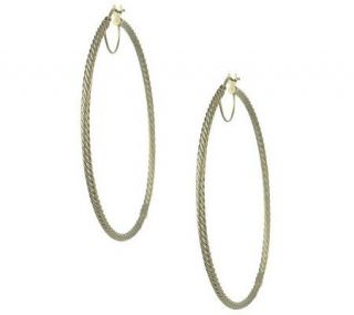 VicenzaGold 2 Cable Hoop Earrings 14K Gold —