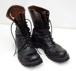 Vintage WWII Corcoran Split Sole Military Paratrooper Jump Boots Size