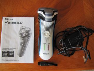  Philips Norelco HQ 7363 Electric Razor with Cord Brush Manual