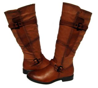 Womens Riding Boots Cognac Brown Shoes Winter Snow Fur Lined Ladies