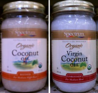  Coconut Oil Choose Refined or Unrefined Virgin 14oz Cooking Oil