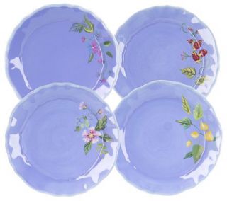 Tracy Porter Set of 4 Ceramic Dessert Plates —