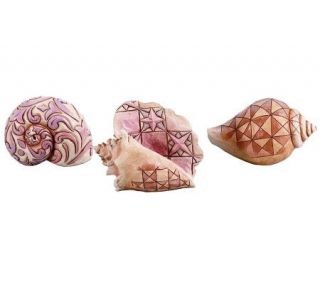 Jim Shore Heartwood Creek 3 Piece Set Mini Seashells —