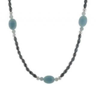 RLM Studio Sterling, Hematite & Gemstone Bead 26 Necklace —