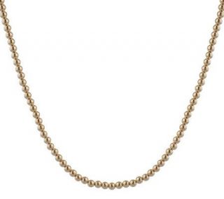 EternaGold 24 Polished Bead Necklace 14K Gold, 4.9g —