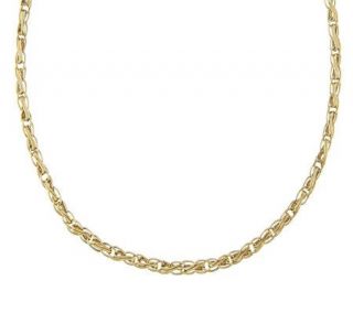 20 Polished Swirl Design Woven Necklace 14K Gold, 7.4g —