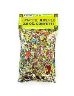 New 24 Packs of Metallic and Plastic Shredded Confetti