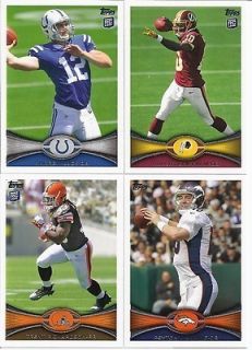 2012 TOPPS FOOTBALL COMPLETE SET #1 440 ANDREW LUCK ROBERT GRIFFIN