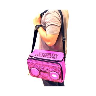 Pink Fydelity Le Boom Box Coolio Cooler Bag w Speakers